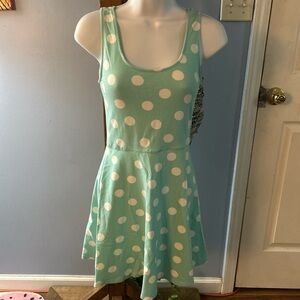 🩵Mossimo Supply Co. Light Turquoise Polka Dot Dress🩵